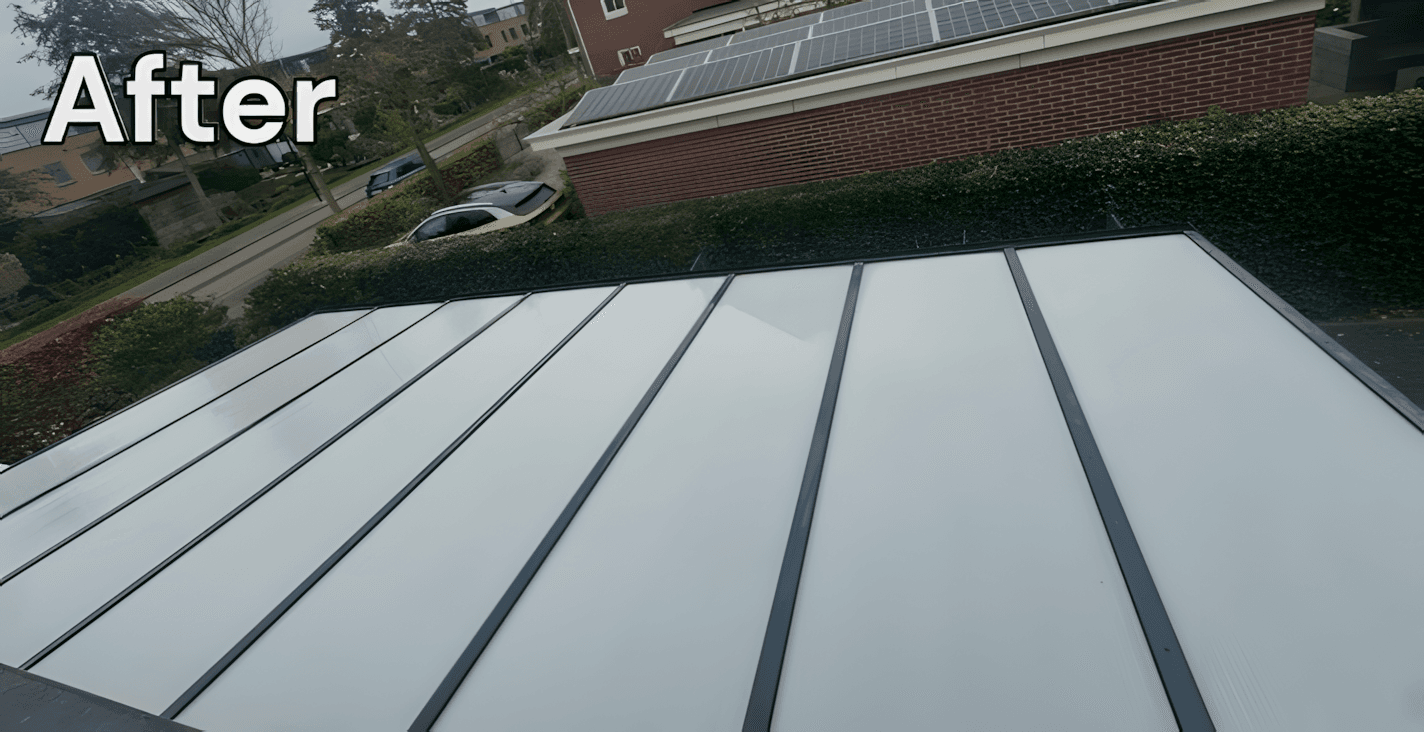 Glazen Overkapping na